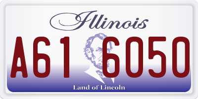 IL license plate A616050