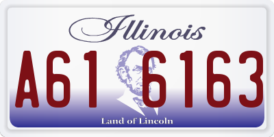 IL license plate A616163