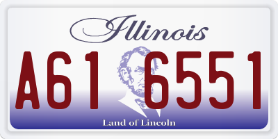 IL license plate A616551