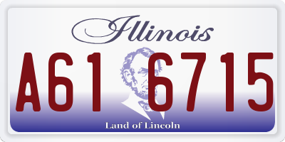 IL license plate A616715