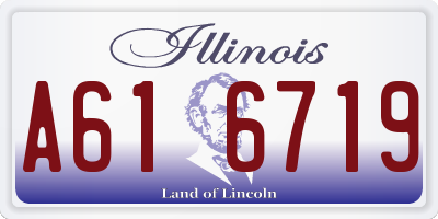 IL license plate A616719
