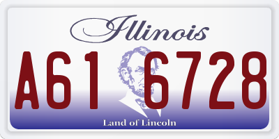 IL license plate A616728