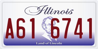 IL license plate A616741