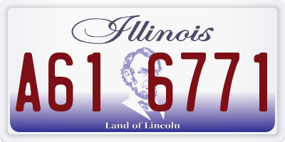 IL license plate A616771