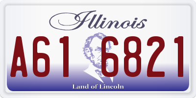 IL license plate A616821