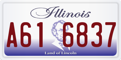 IL license plate A616837