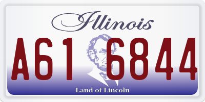 IL license plate A616844