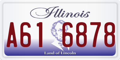 IL license plate A616878