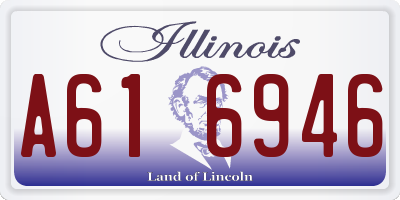 IL license plate A616946