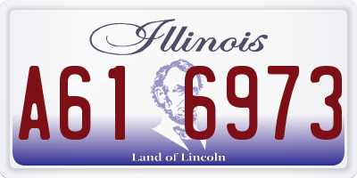 IL license plate A616973