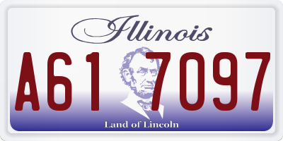 IL license plate A617097