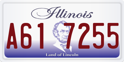 IL license plate A617255