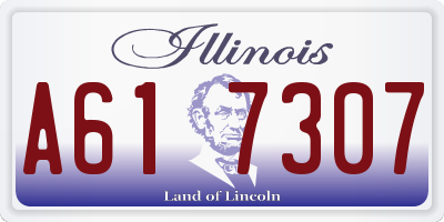 IL license plate A617307