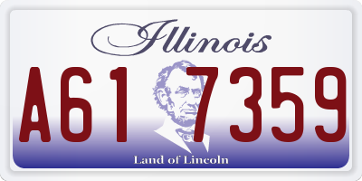 IL license plate A617359