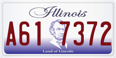 IL license plate A617372