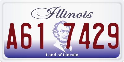IL license plate A617429