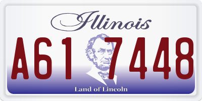 IL license plate A617448