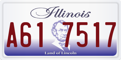 IL license plate A617517