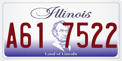 IL license plate A617522
