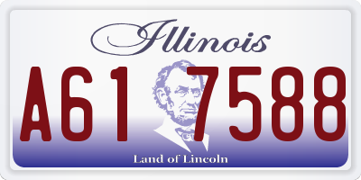 IL license plate A617588