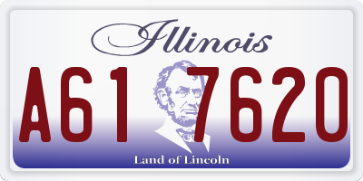 IL license plate A617620
