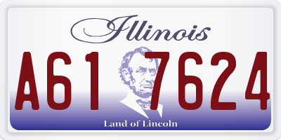 IL license plate A617624