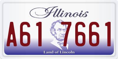 IL license plate A617661