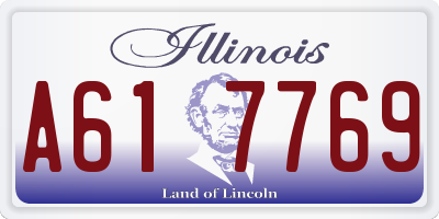 IL license plate A617769