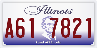 IL license plate A617821