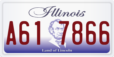 IL license plate A617866