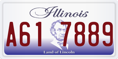 IL license plate A617889