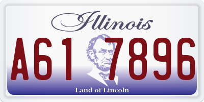 IL license plate A617896