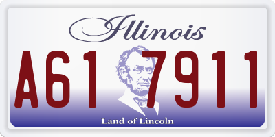 IL license plate A617911