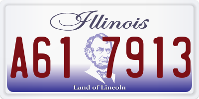 IL license plate A617913