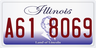 IL license plate A618069