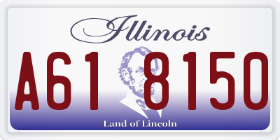 IL license plate A618150