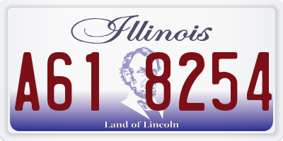 IL license plate A618254