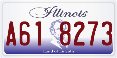 IL license plate A618273