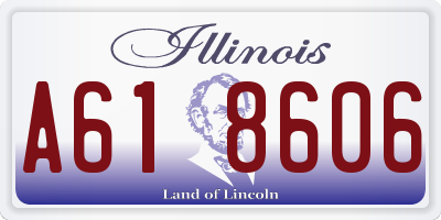 IL license plate A618606