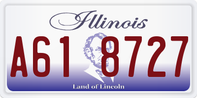 IL license plate A618727