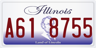 IL license plate A618755