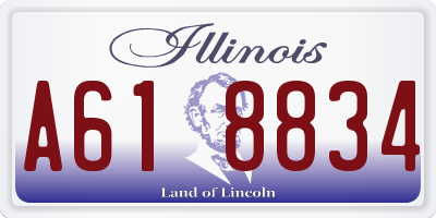 IL license plate A618834