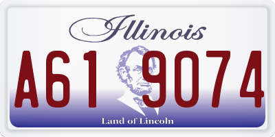 IL license plate A619074