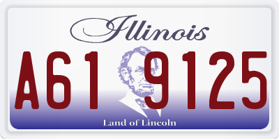 IL license plate A619125