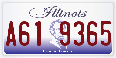 IL license plate A619365