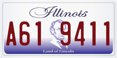 IL license plate A619411