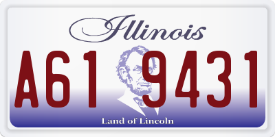IL license plate A619431