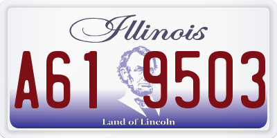 IL license plate A619503