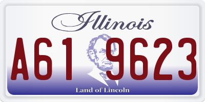 IL license plate A619623