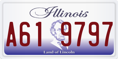 IL license plate A619797